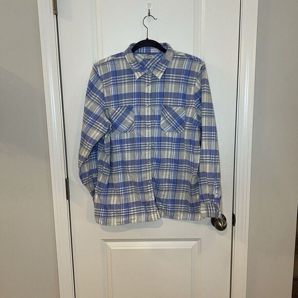 L.L. Bean Tops - L.L Bean Women’s Flannel Shirt Large